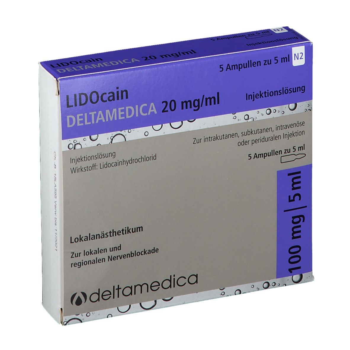 LIDOcain DELTAMEDICA 20 mg/ml