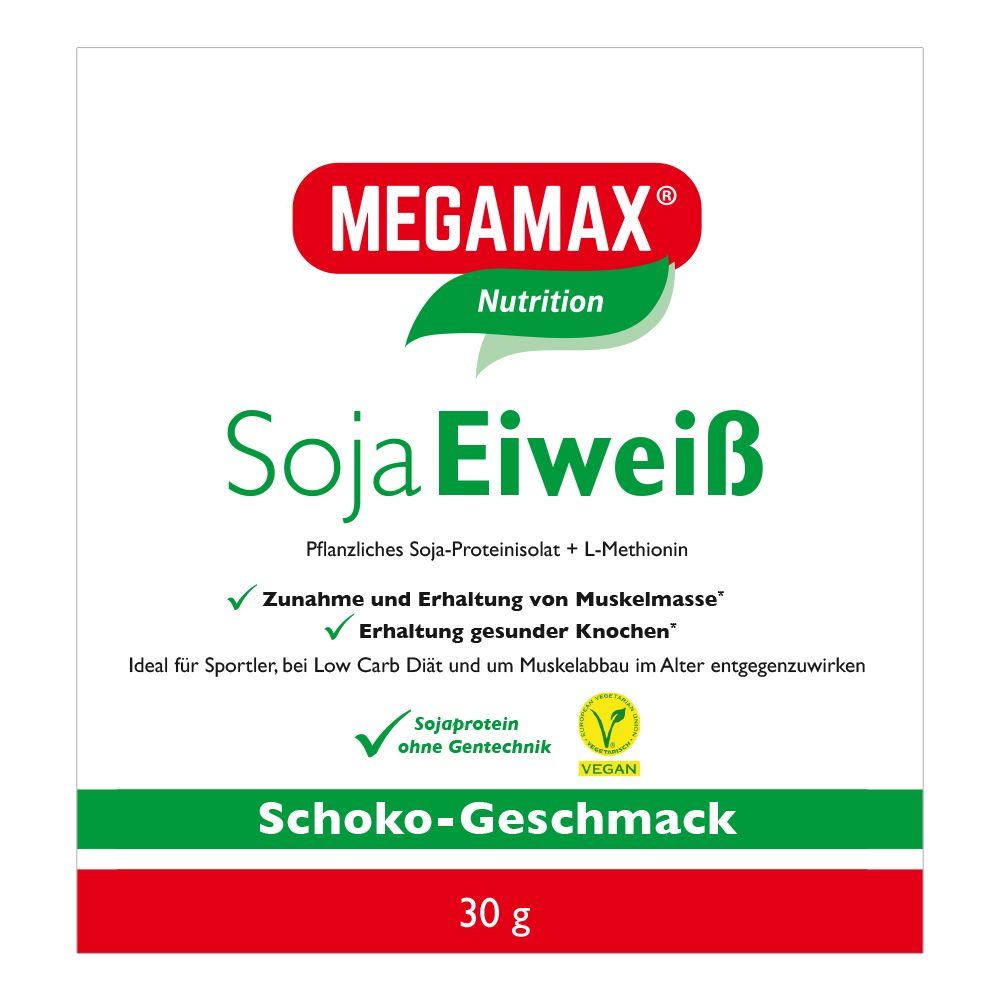MEGAMAX® Nutrition Soja Eiweiß Schoko-Geschmack