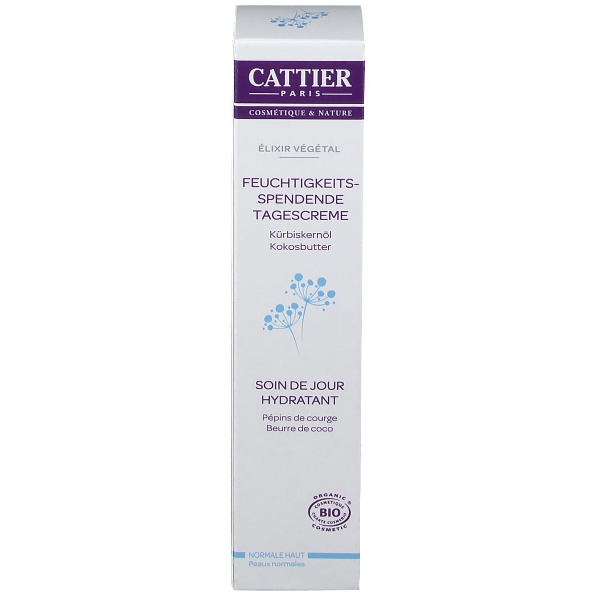 CATTIER Feuchtigkeitsspendende Tagescreme Elixir Végétal - Kürbiskernöl & Kokosbutter