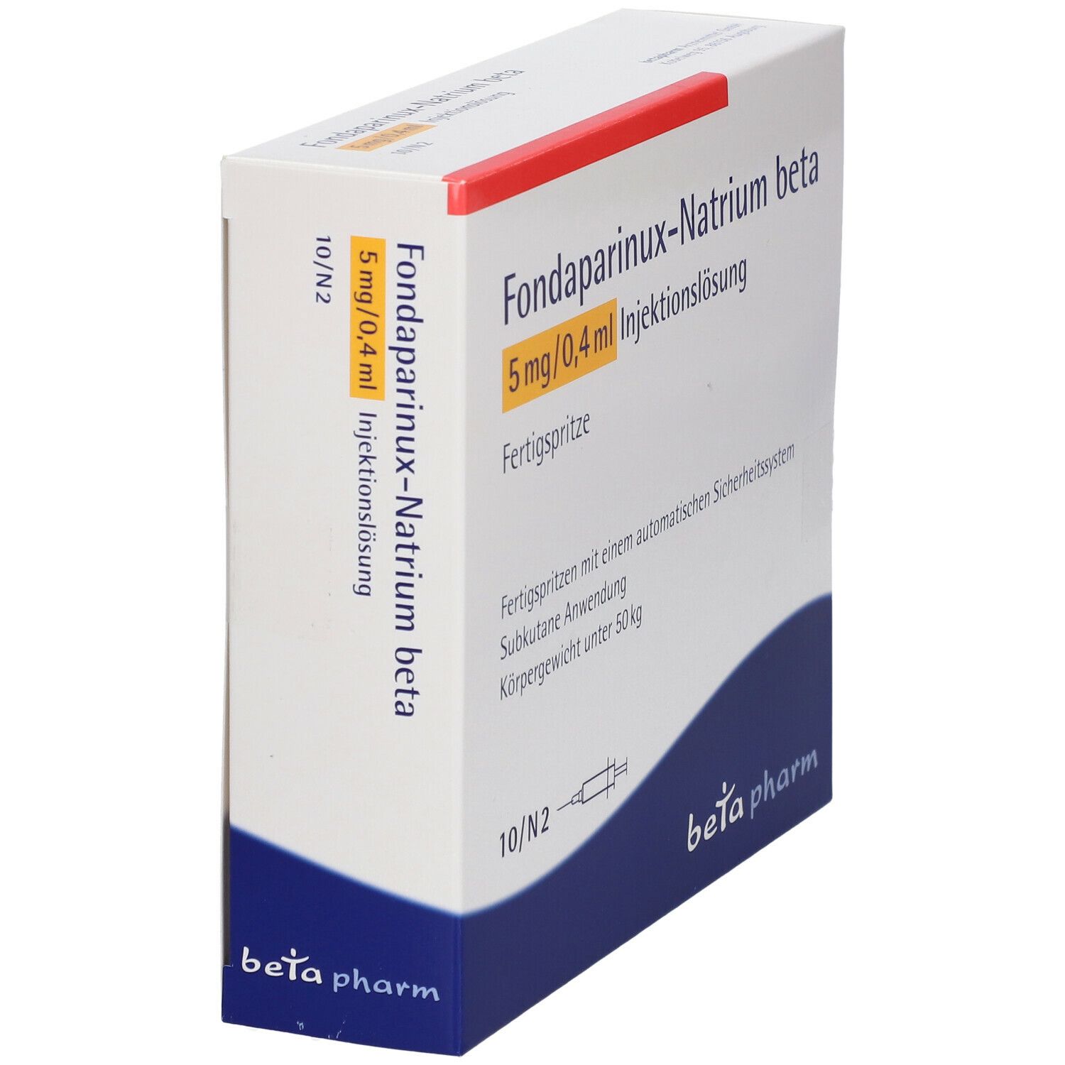 FONDAPARINUX-Natrium beta 5mg/0,4ml Inj.-L.F.-Sp. 7 St Injektionslösung