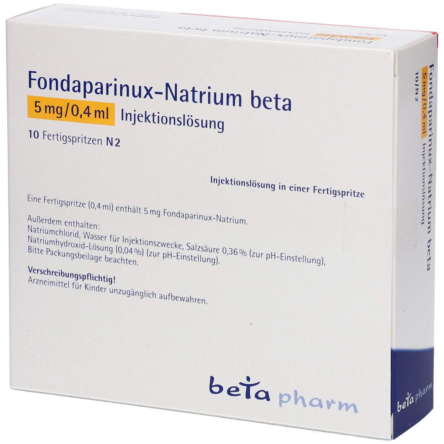 Fondaparinux-Natrium beta 5 mg/0,4 ml