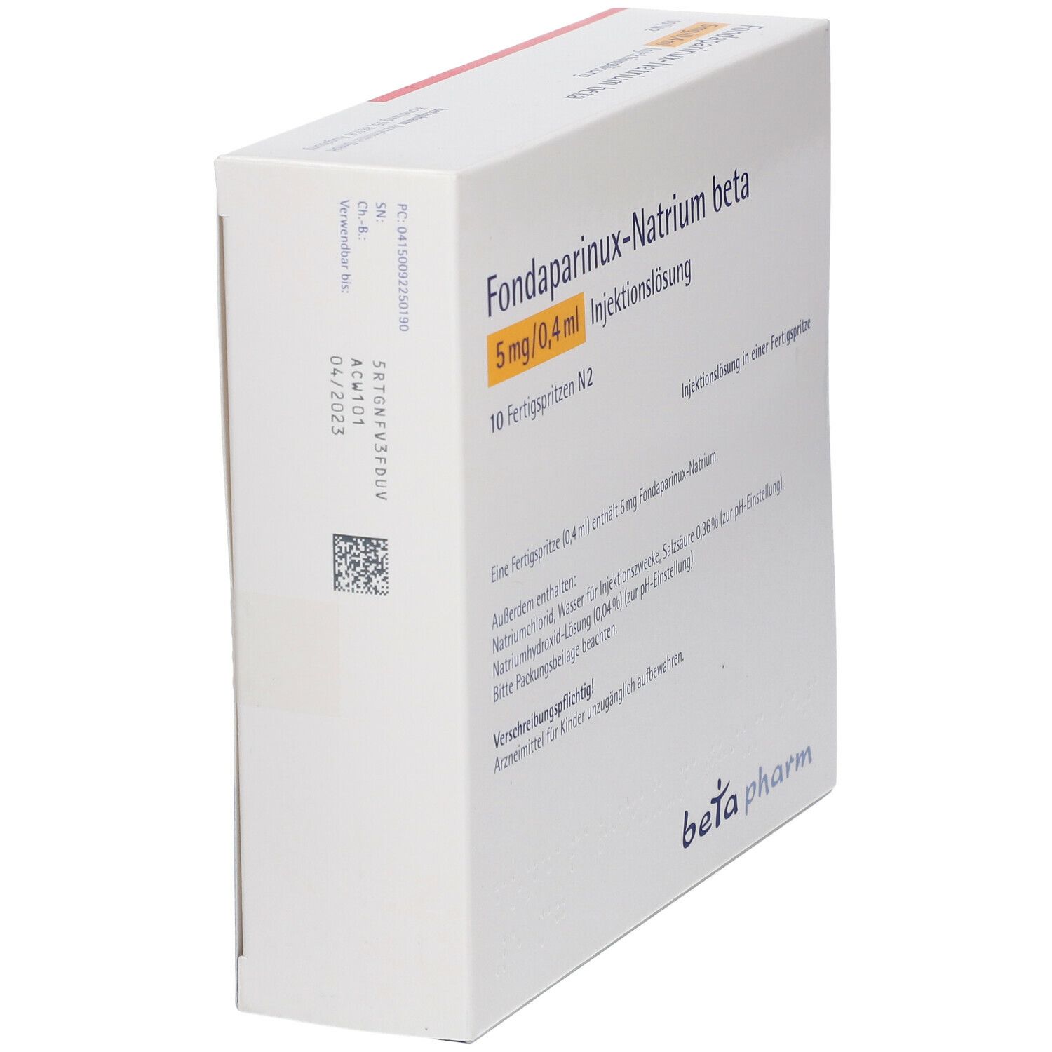 Fondaparinux-Natrium beta 5 mg/0,4 ml
