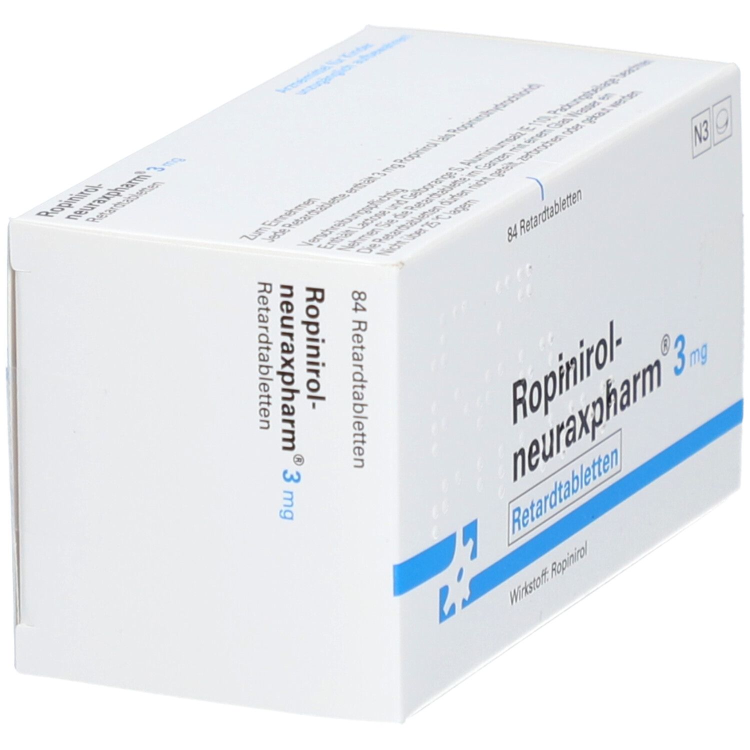 ROPINIROL-neuraxpharm 3 mg Retardtabletten 84 St Retard-Tabletten