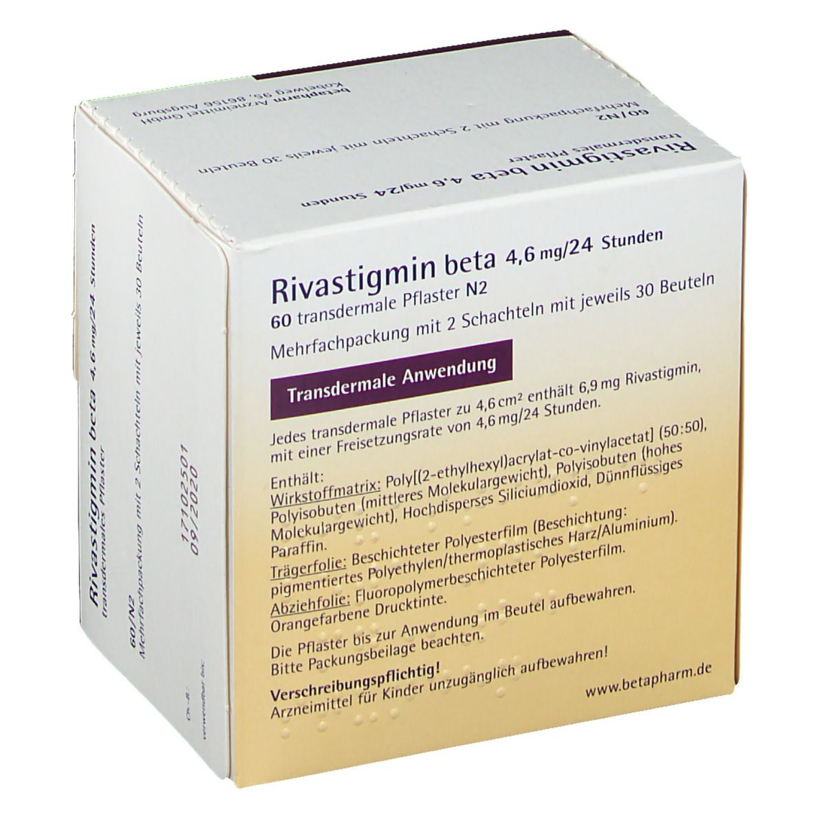 Rivastigmin beta 4,6 mg/24 Stunden
