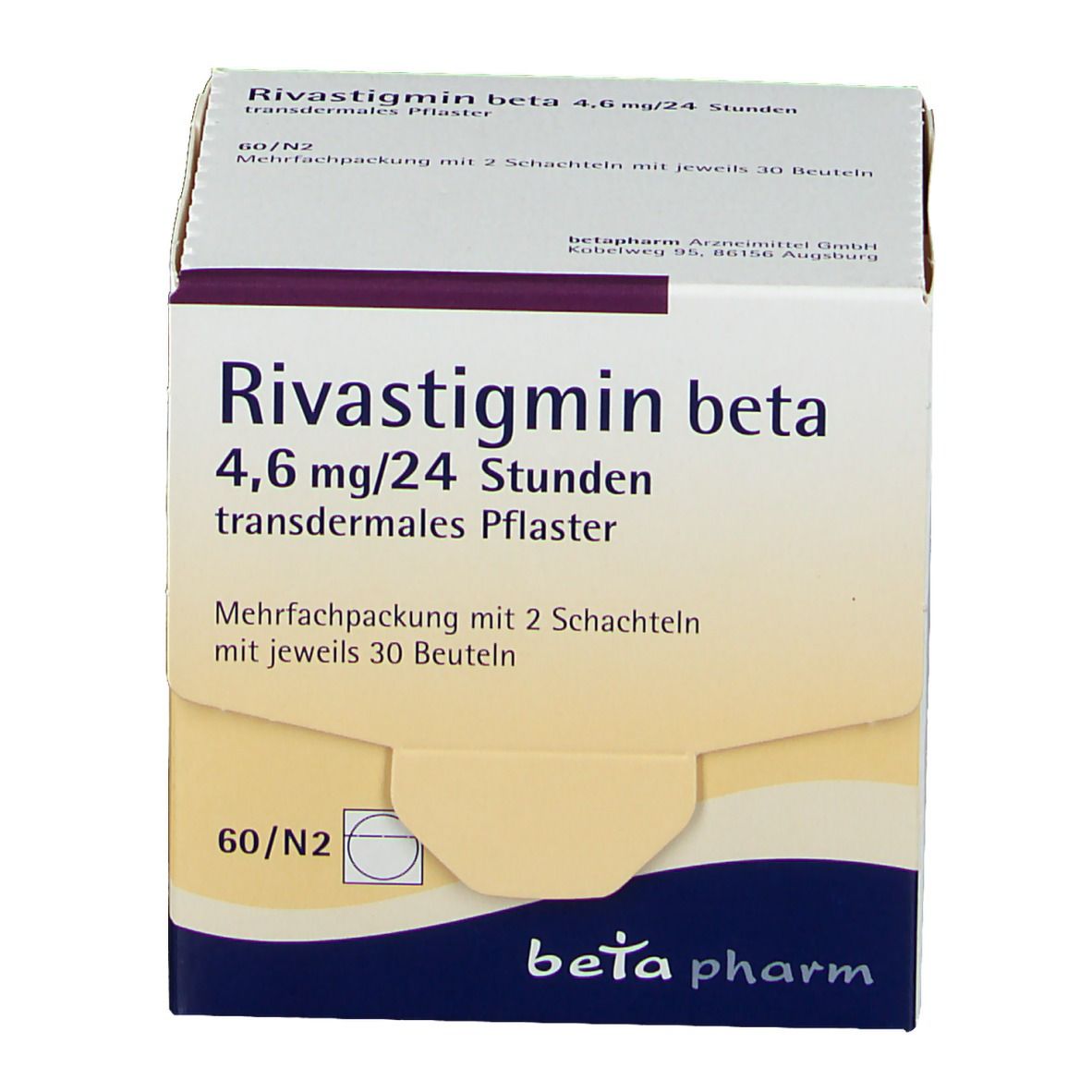 Rivastigmin beta 4,6 mg/24 Stunden