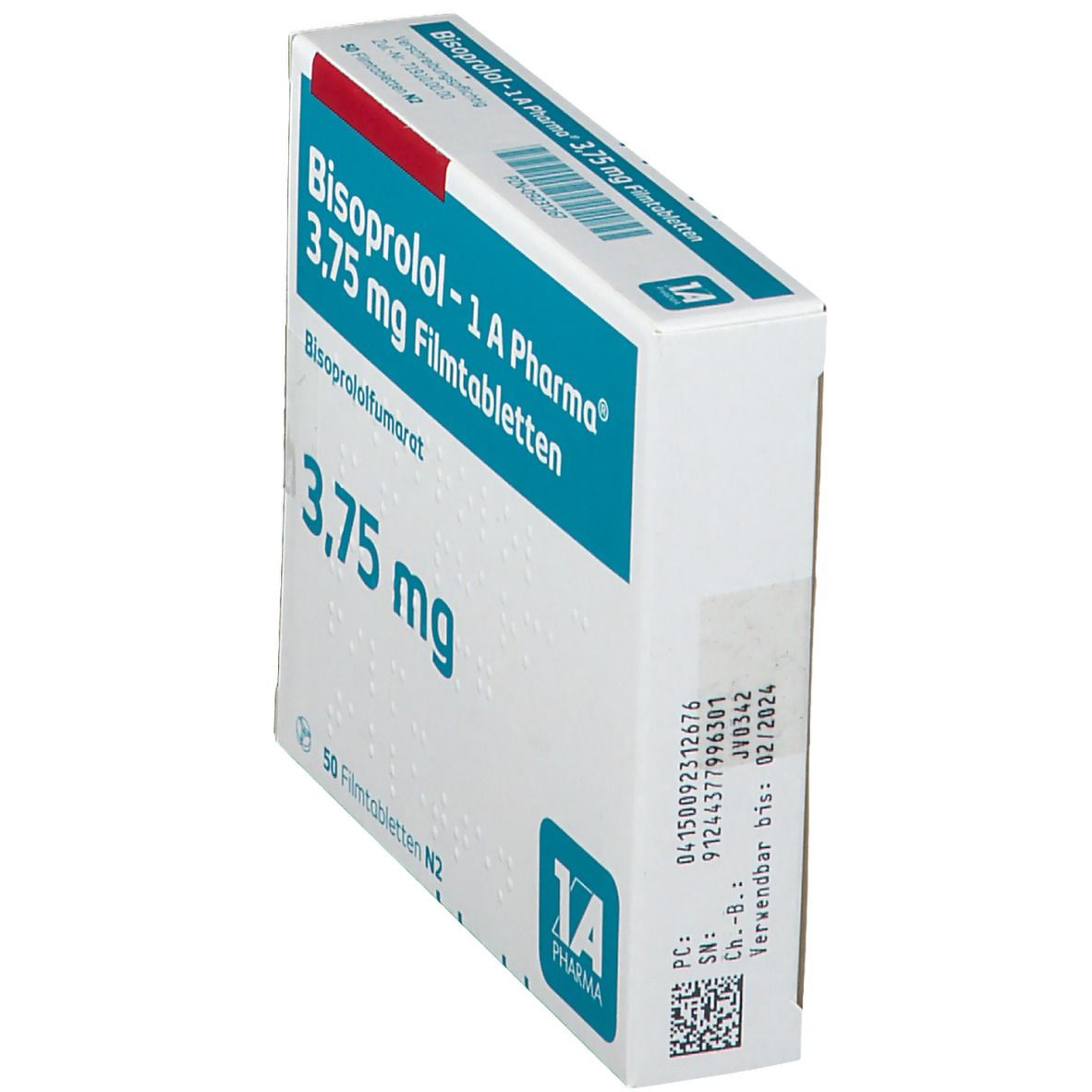 Bisoprolol-1A Pharma 3,75 mg Filmtabletten 50 St