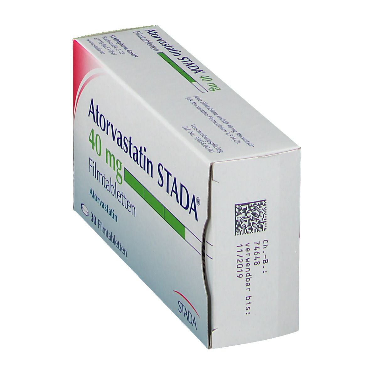 Atorvastatin Stada 20 mg Filmtabletten 30 St