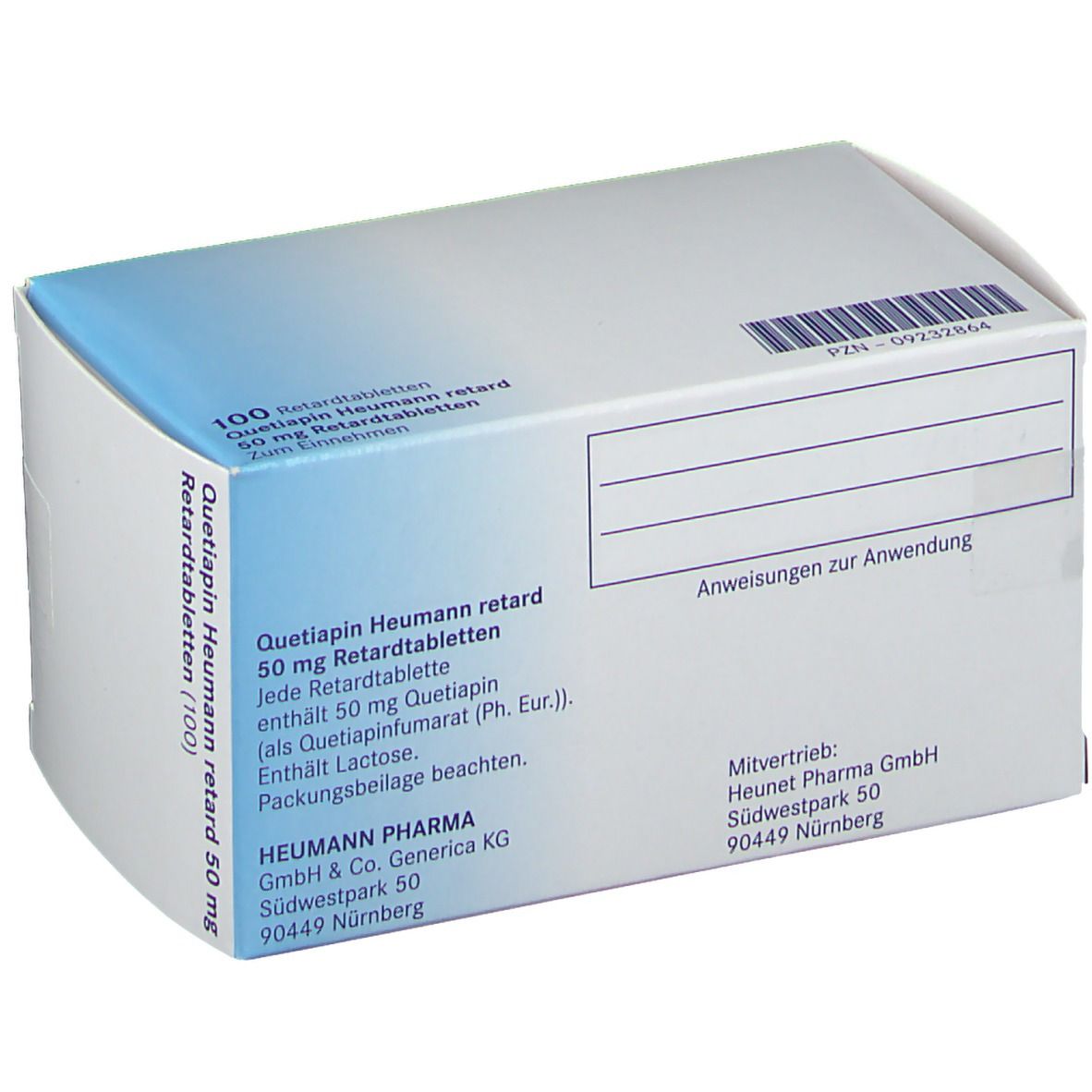 Quetiapin Heumann retard 50 mg