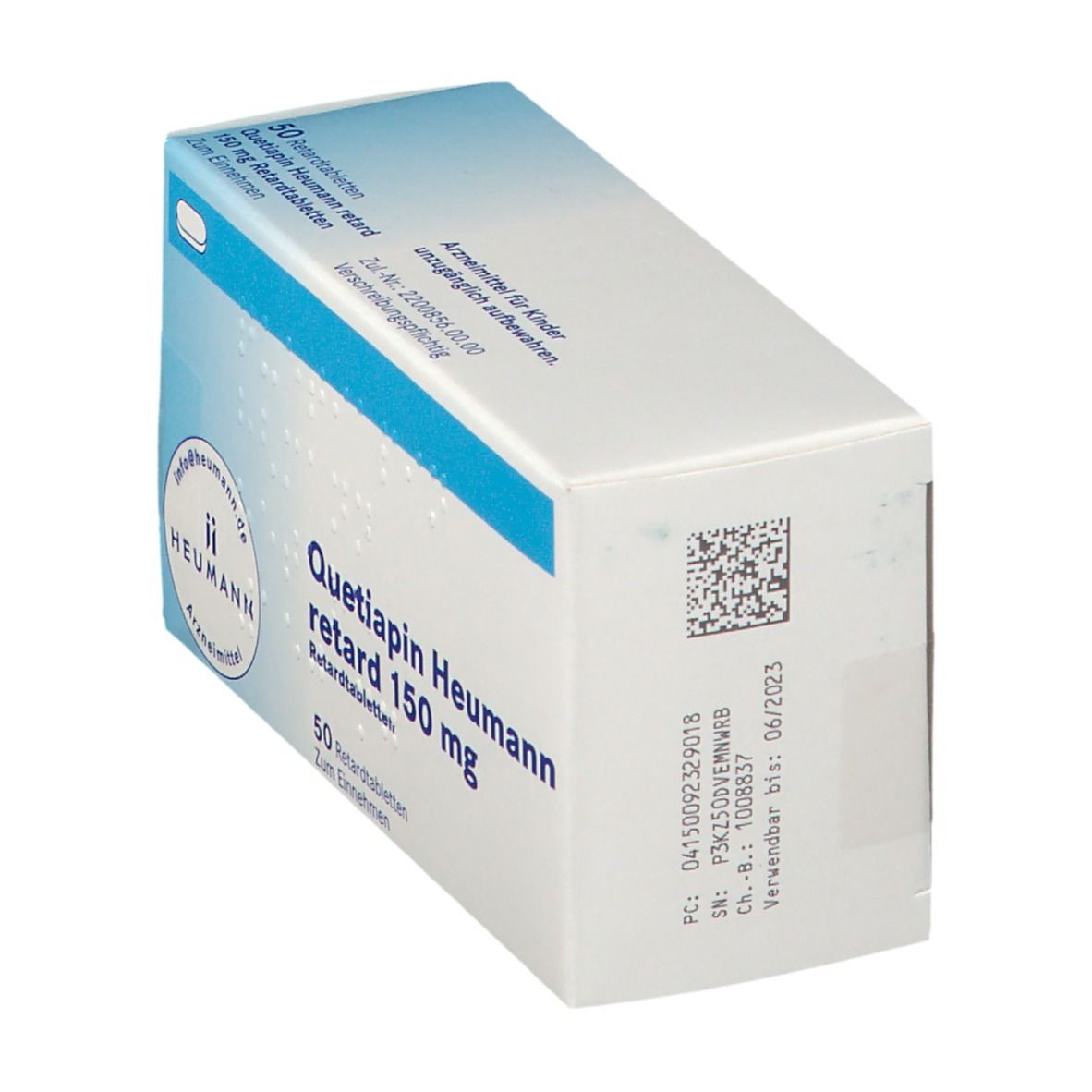 Quetiapin Heumann retard 150 mg Retardtabletten 50 St Retard-Tabletten