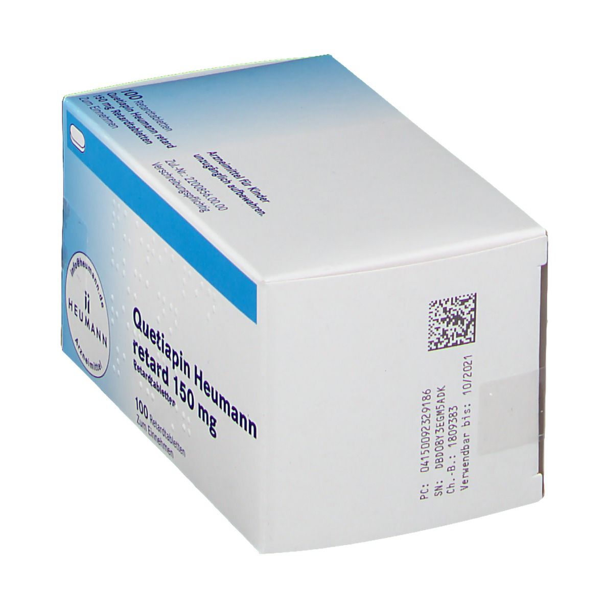 Quetiapin AL 150 mg Retardtabletten 100 St Retard-Tabletten