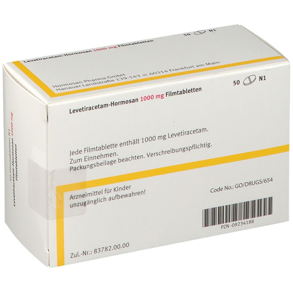 Levetiracetam-Hormosan 1000 mg