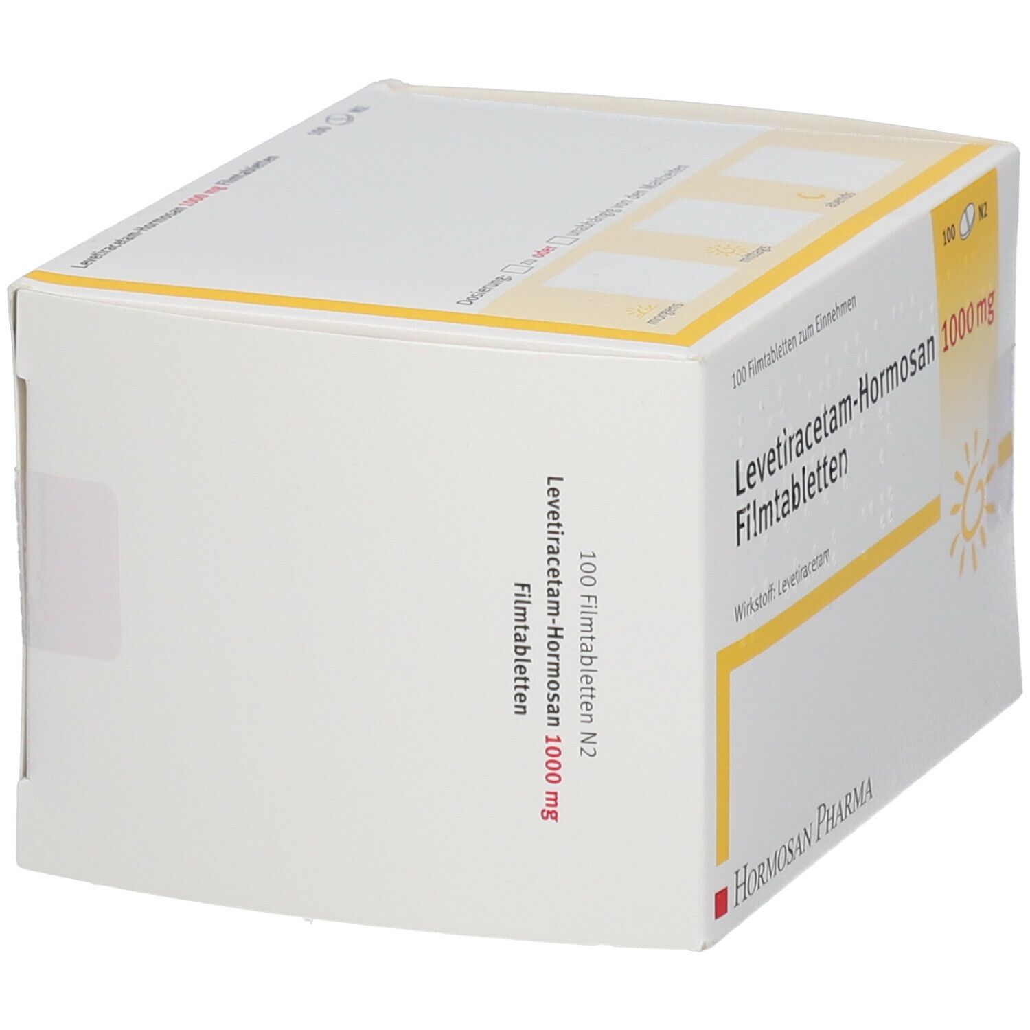 Levetiracetam Hormosan 1000 mg Filmtabletten 100 St