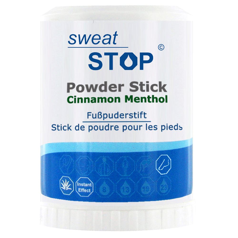 SweatStop® Powder Stick Cinnamon Menthol Fußpuderstift