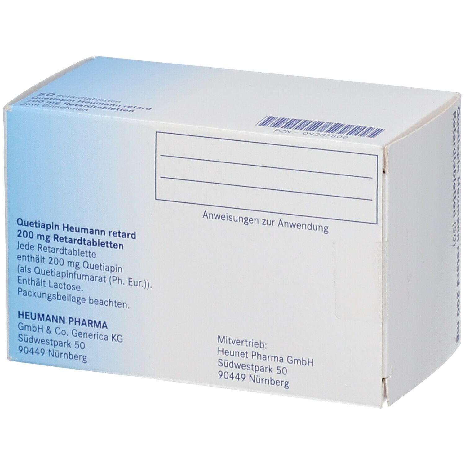 Quetiapin Heumann Retard 200 mg Retard