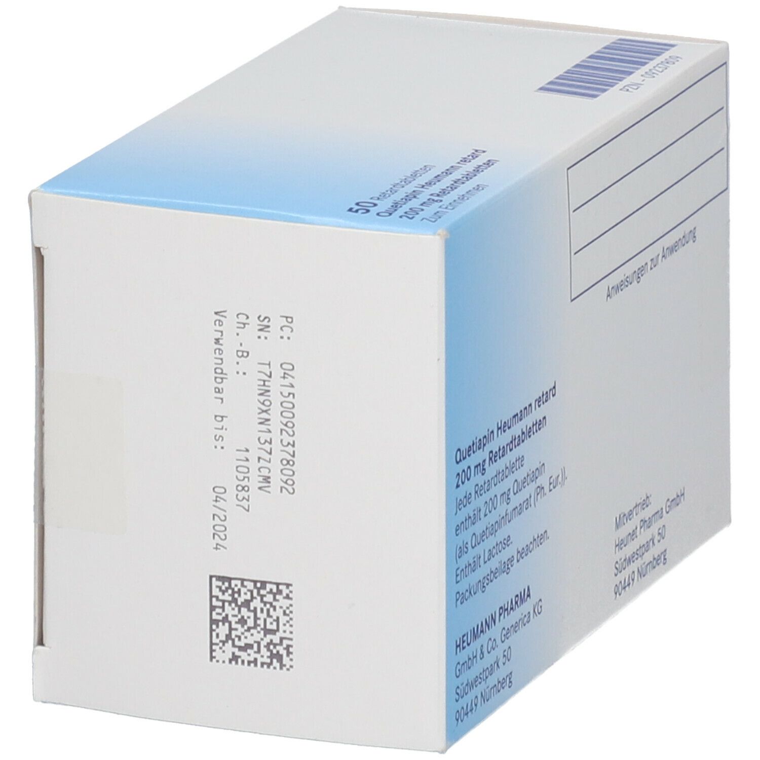 Quetiapin Heumann Retard 200 mg Retard