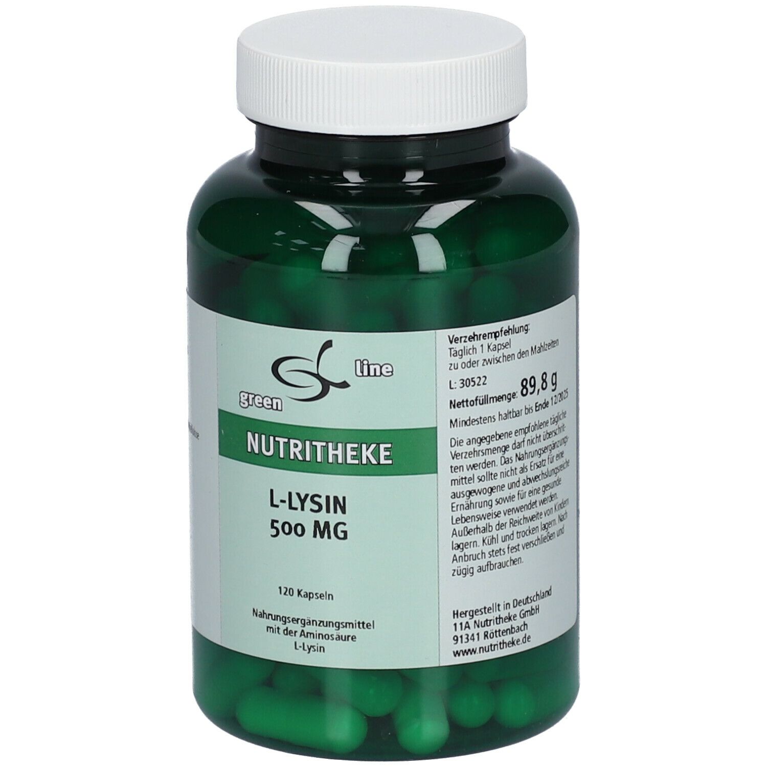 green line L-Lysin 500 mg