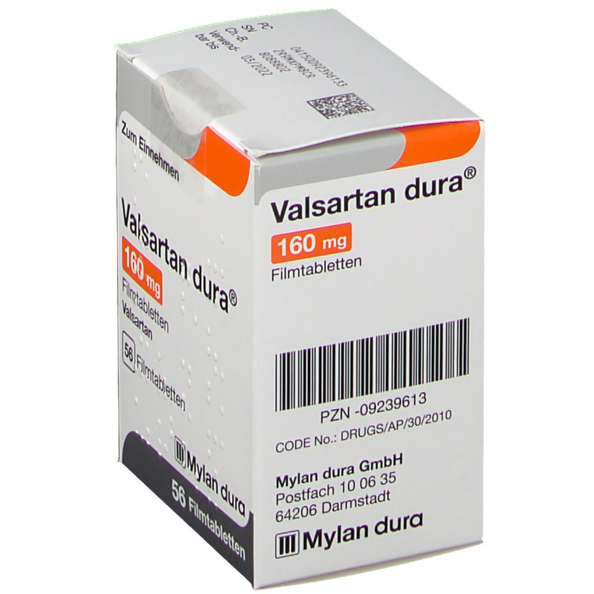 Valsartan dura 160 mg Filmtabletten 56 St