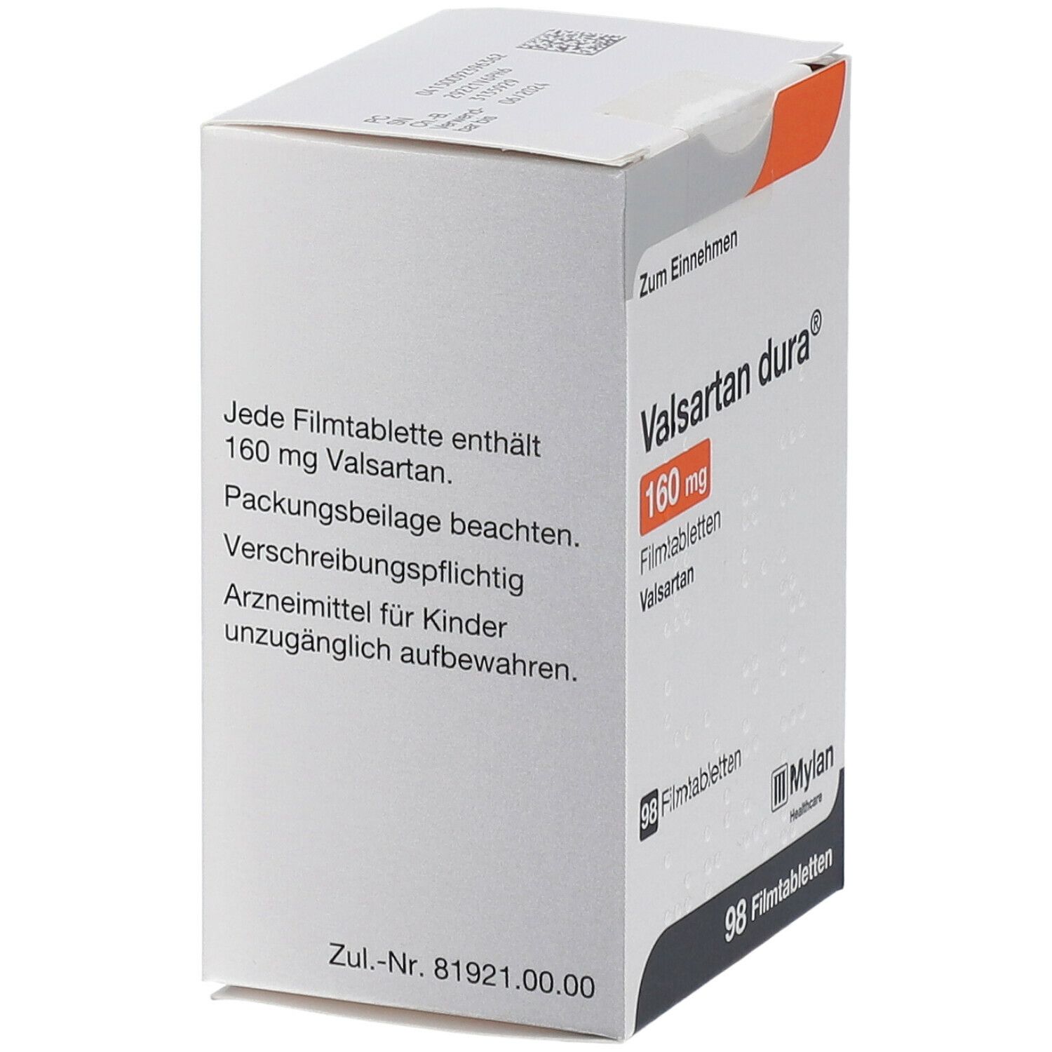 Valsartan dura 160 mg Filmtabletten 98 St