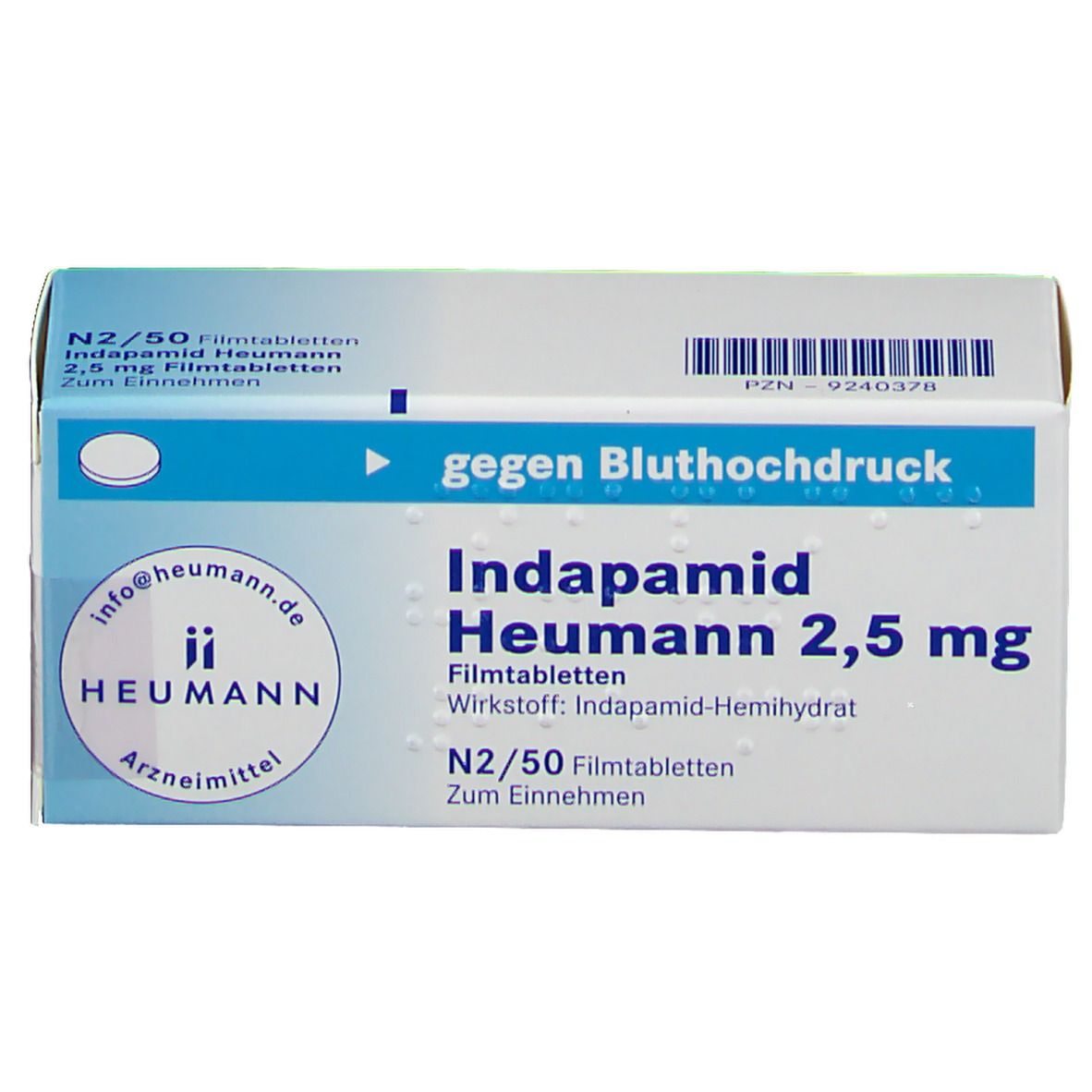 Indapamid Heumann 2,5 mg