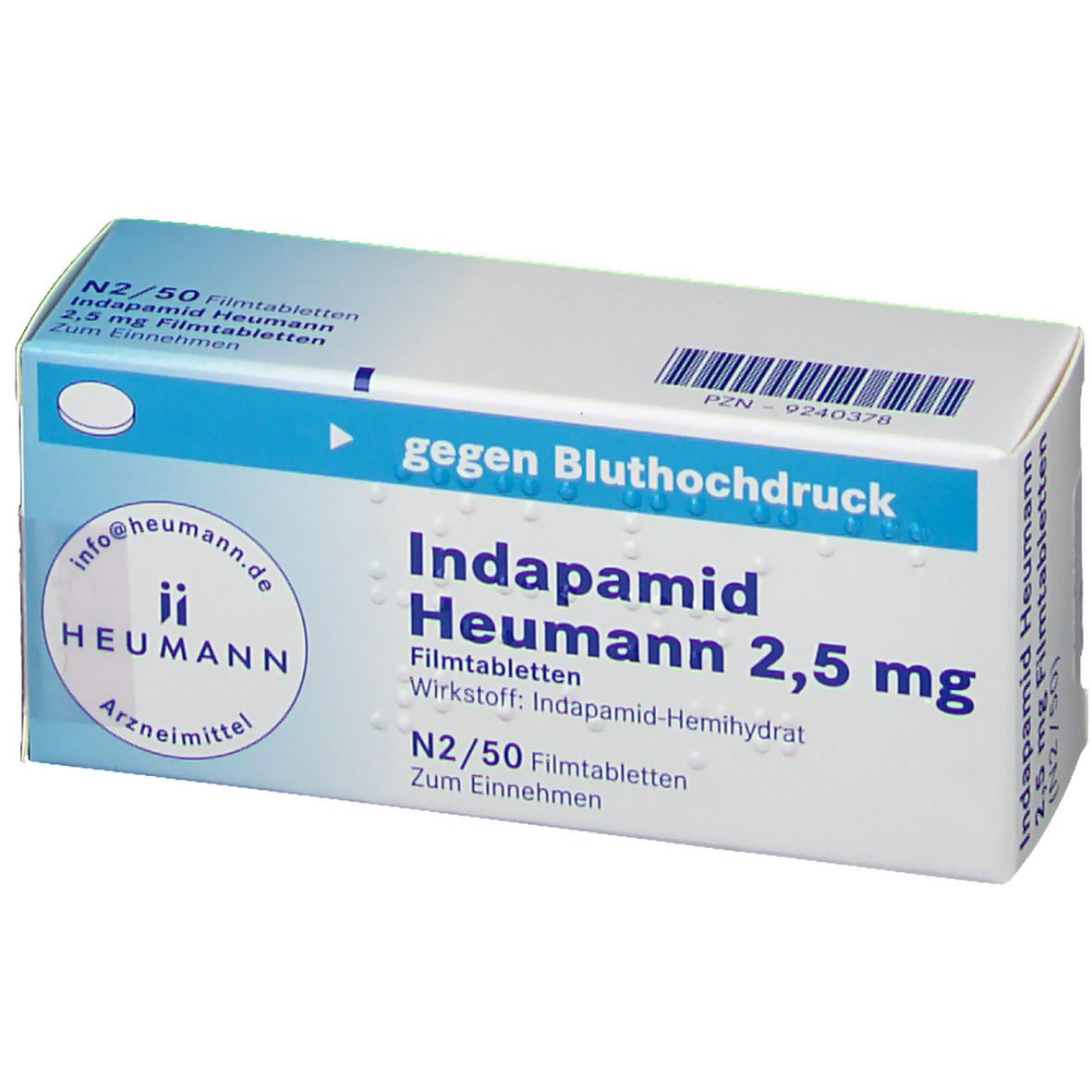 Indapamid Heumann 2,5 mg