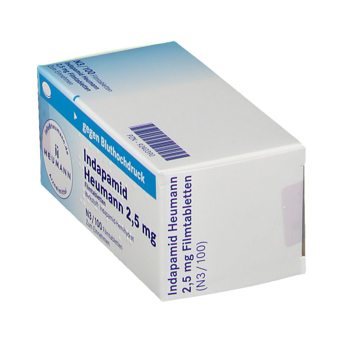 Indapamid Heumann 2,5 mg Filmtabletten 100 St