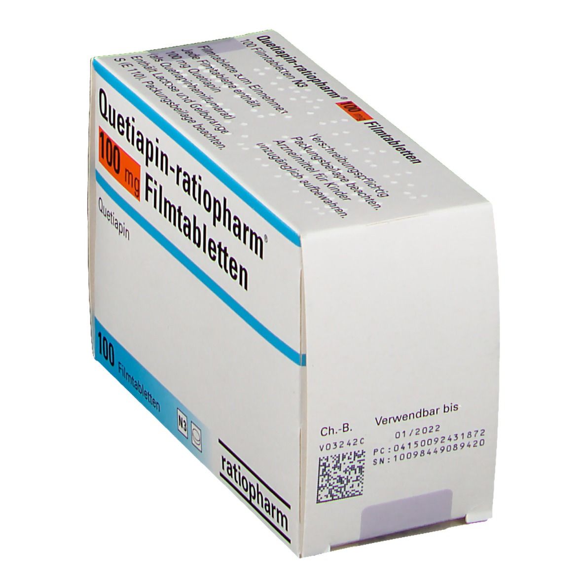 QUETIAPIN-ratiopharm 25 mg Filmtabletten 20 St