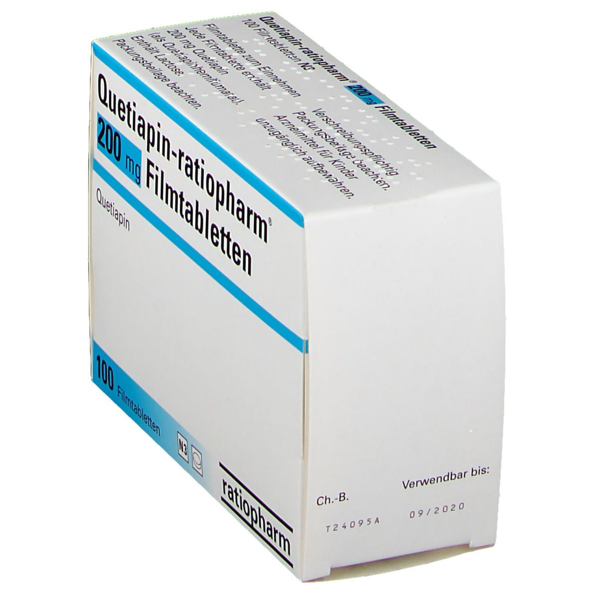 QUETIAPIN-ratiopharm 200 mg Filmtabletten 100 St