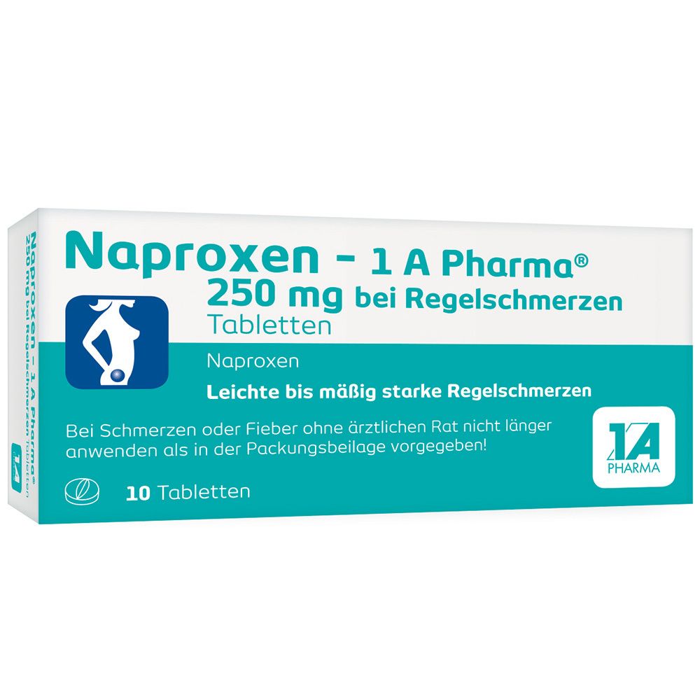 Naproxen - 1 A Pharma® 250 mg bei Regelschmerzen