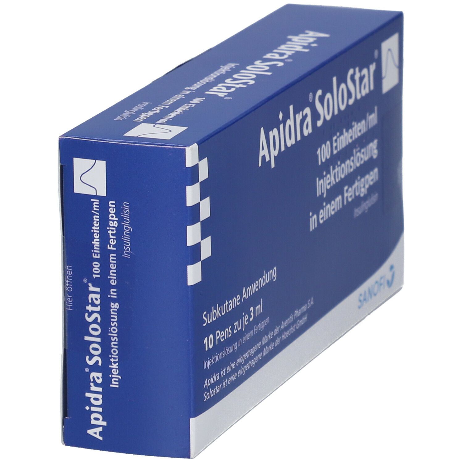 Apidra 100 E/ml SoloStar Inj.-Lsg.i.e.Fertigpen 10x3 ml Injektionslösung in einem Fertigpen