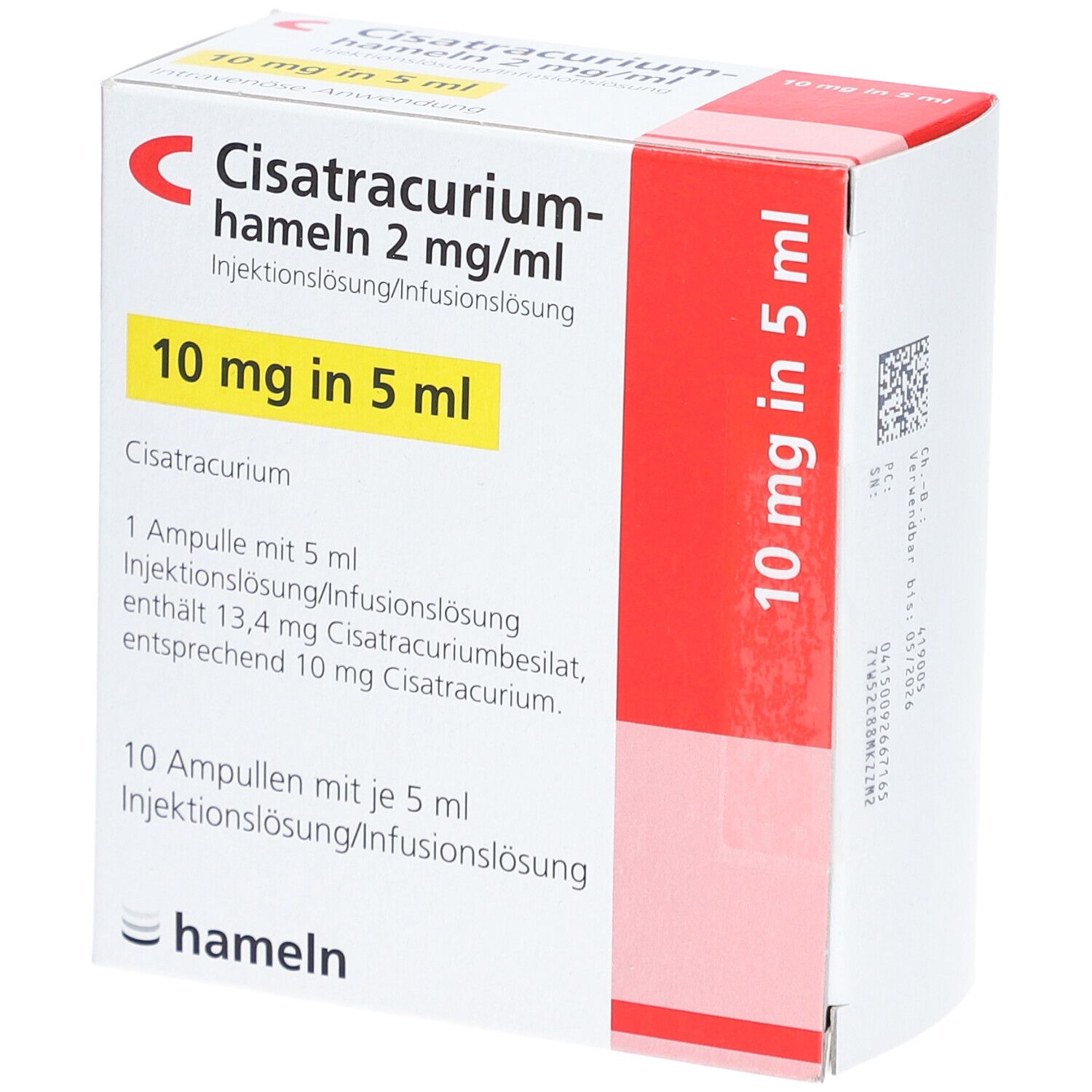 Cisatracurium-hameln 2 mg/ml