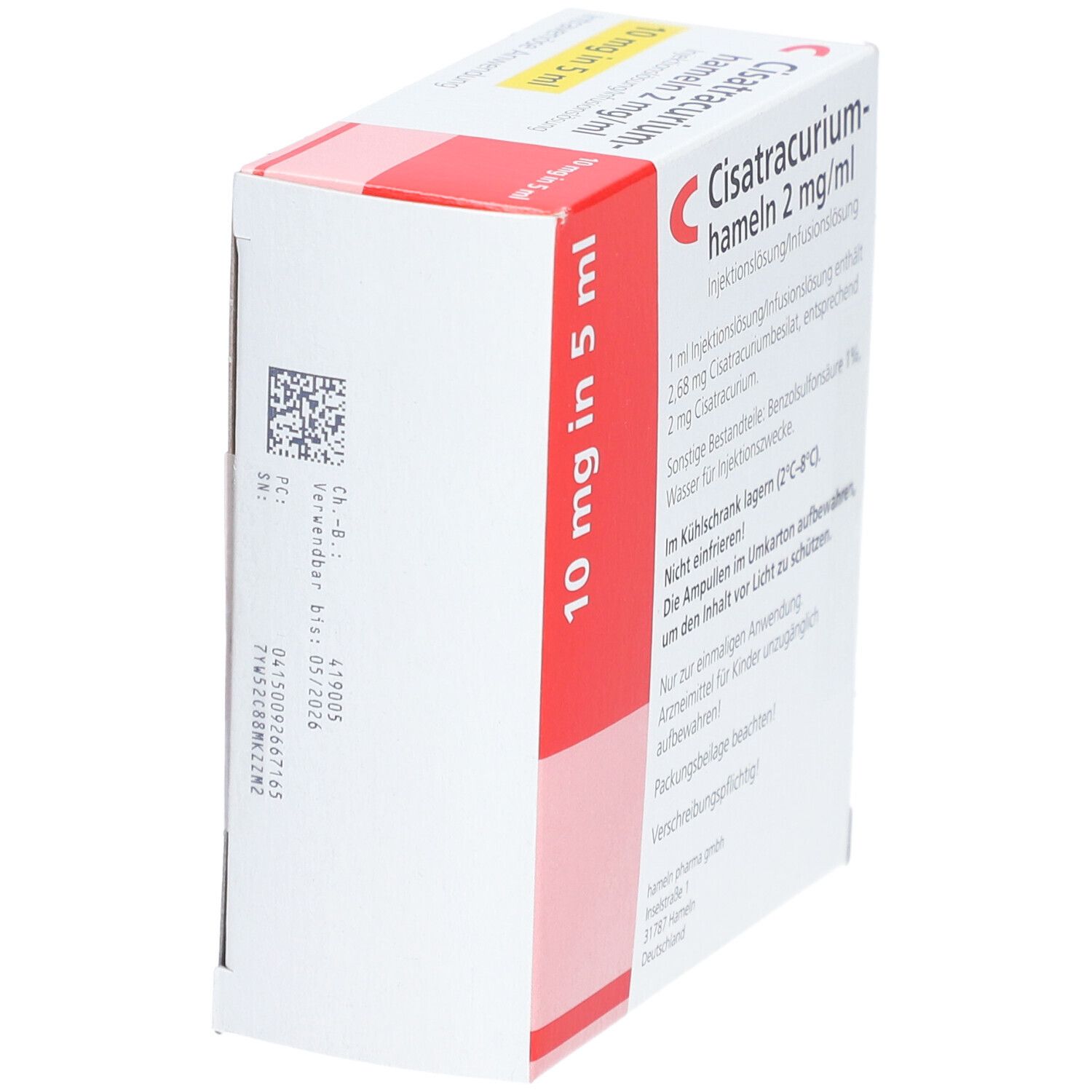 Cisatracurium-hameln 2 mg/ml