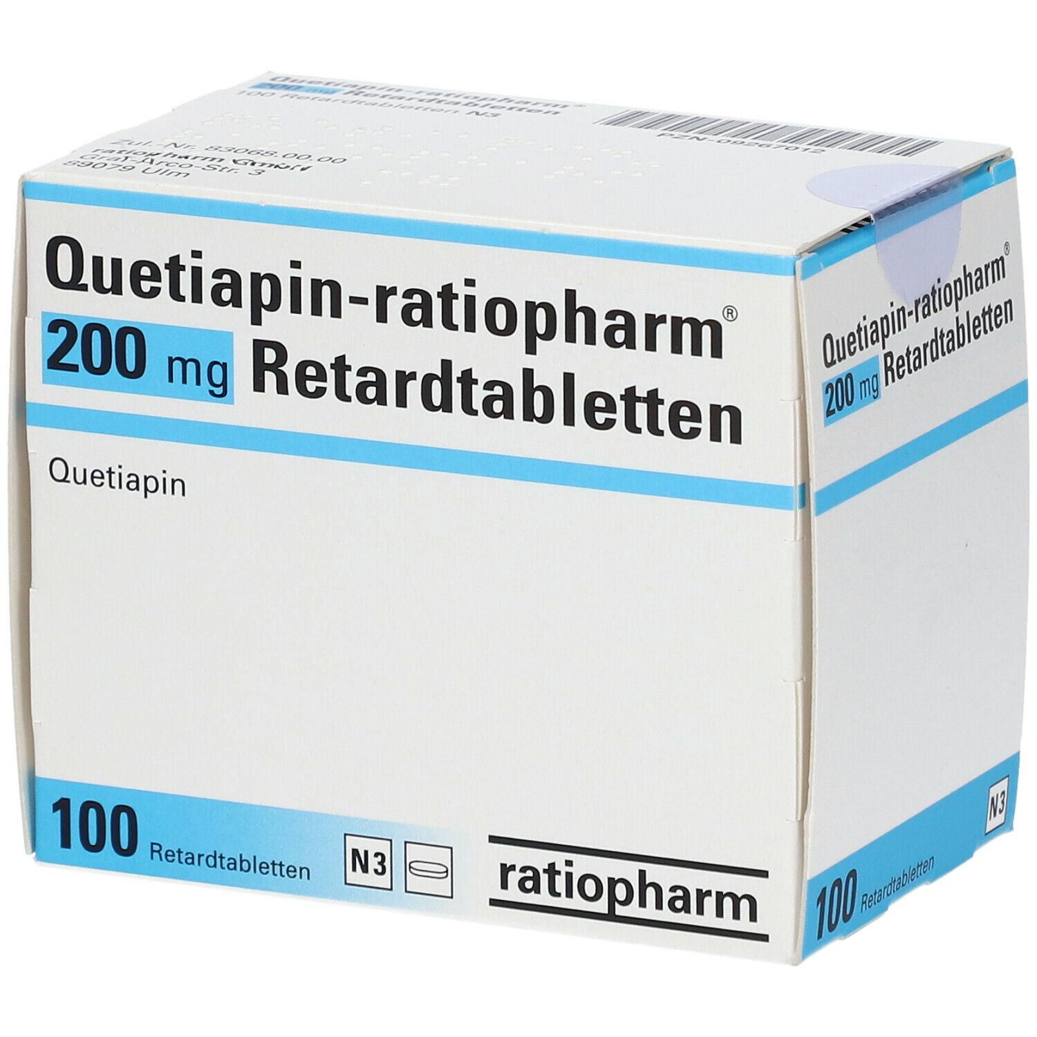 Quetiapin-ratiopharm® 200 mg