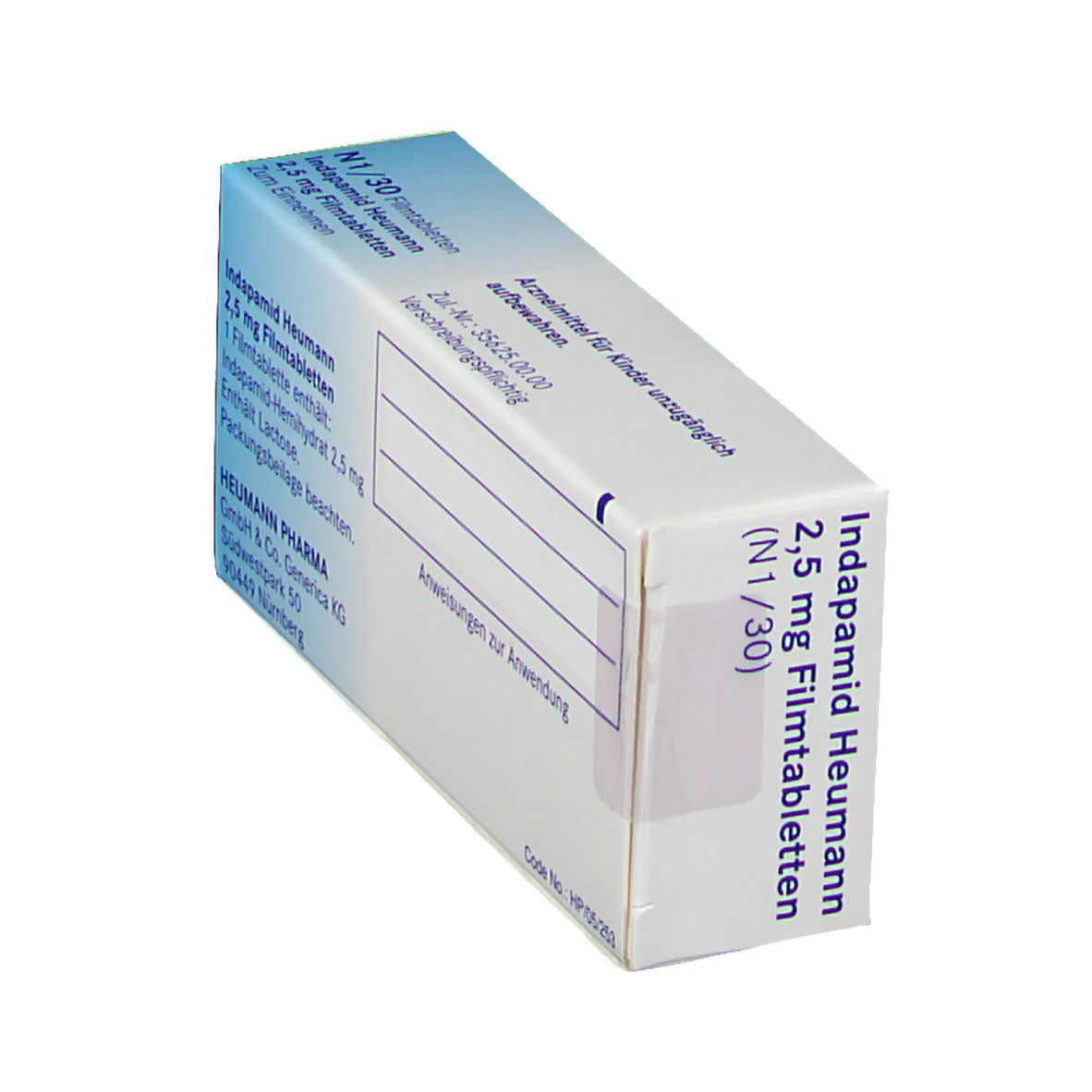 Indapamid Heumann 2,5 mg