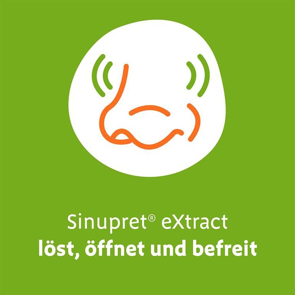 Sinupret® eXtract löst den Schleim, öffnet die Nase, befreit den Kopf