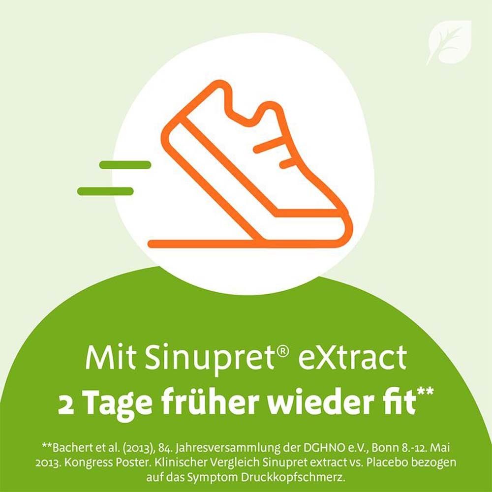 Sinupret® eXtract löst den Schleim, öffnet die Nase, befreit den Kopf