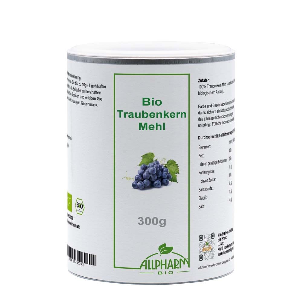 Traubenkernmehl Bio 300 g Pulver