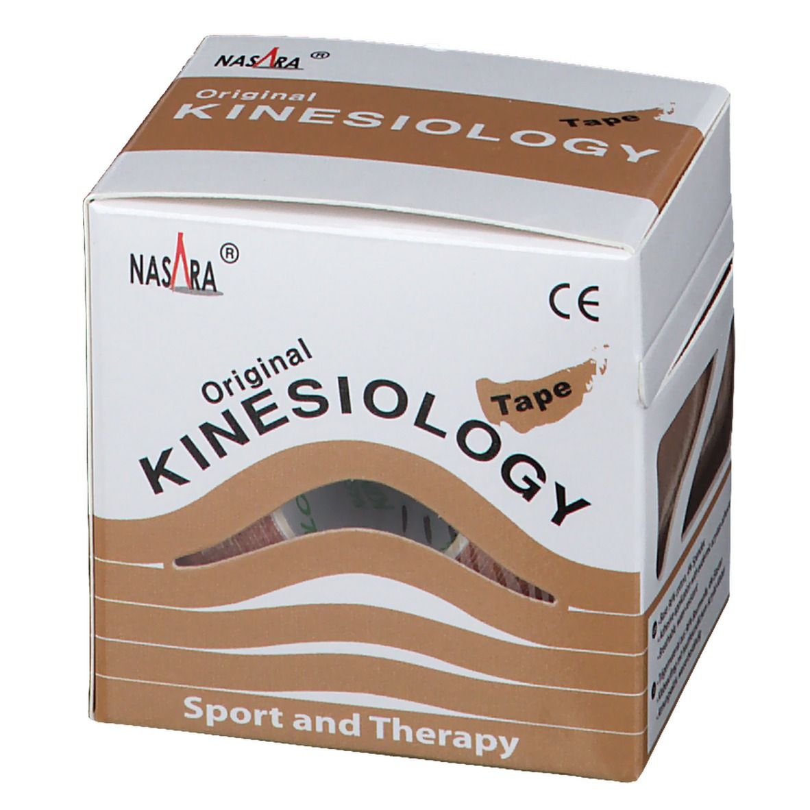 NASARA® Kinesiology-Tape classic 5 cm x 5 m Rolle Beige