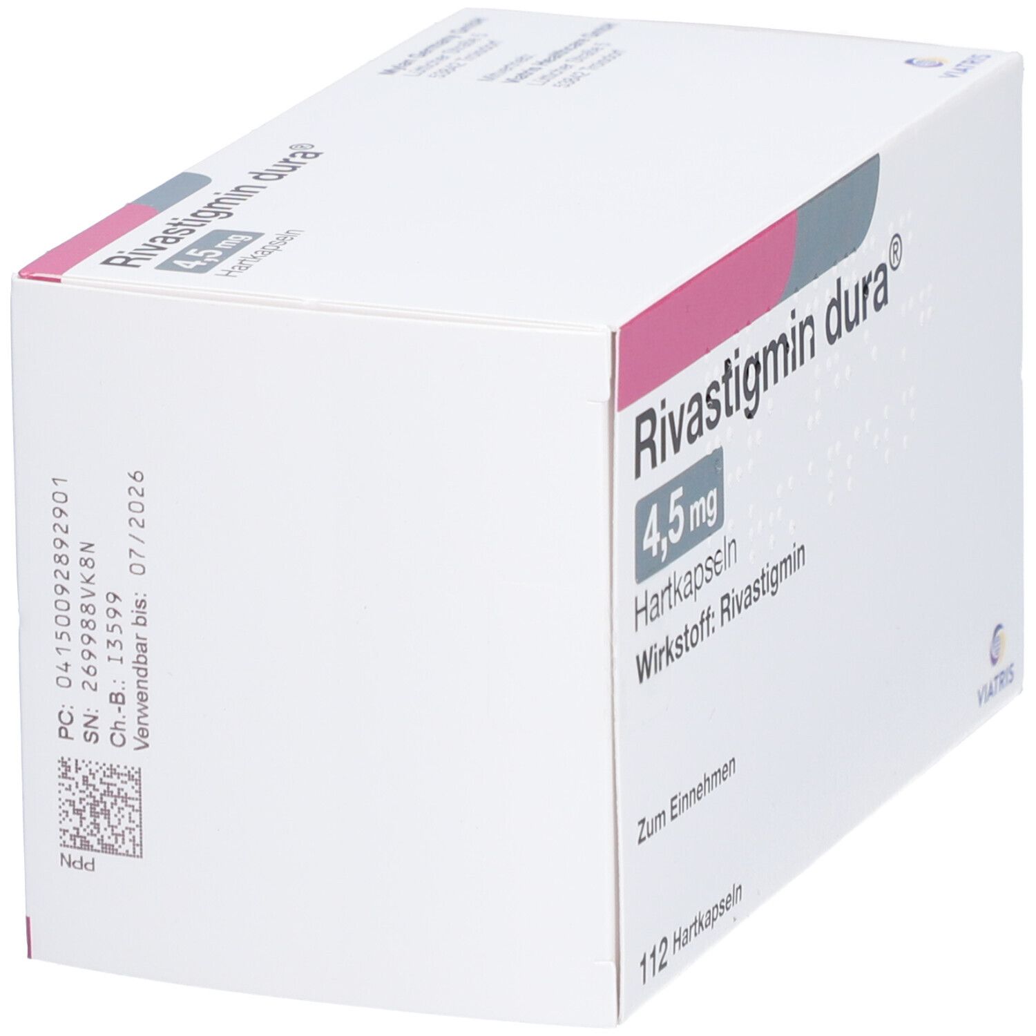 Rivastigmin dura 4,5 mg Hartkapseln 112 St