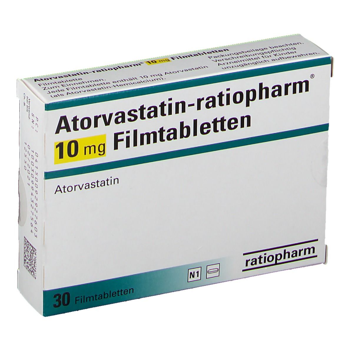 Atorvastatin-ratiopharm® 10 mg