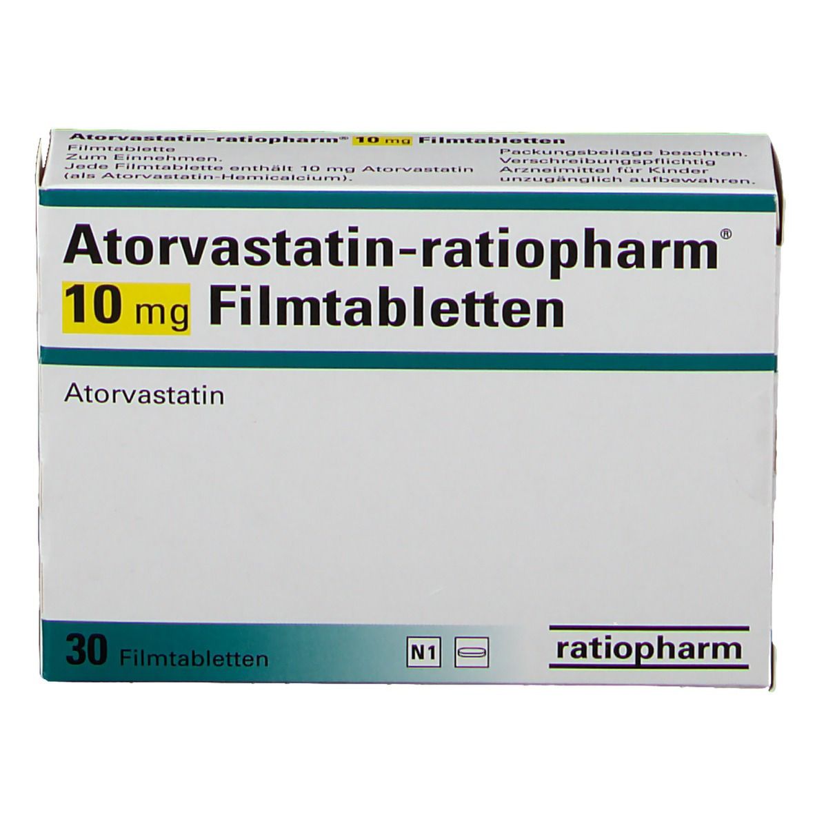 Atorvastatin-ratiopharm® 10 mg