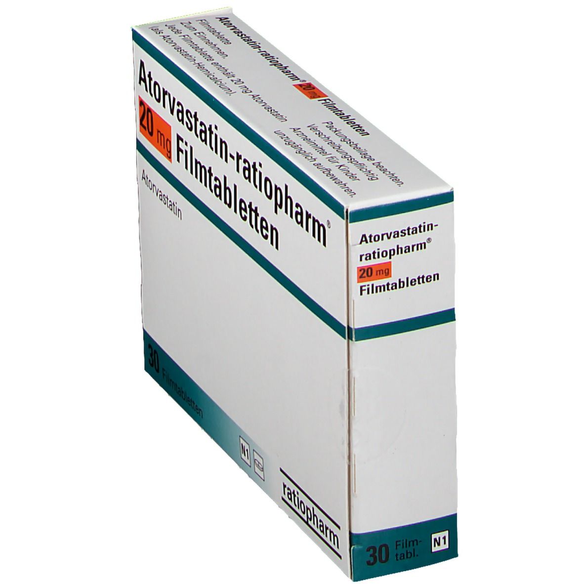 ROSUVASTATIN-ratiopharm 20 mg Filmtabletten 30 St