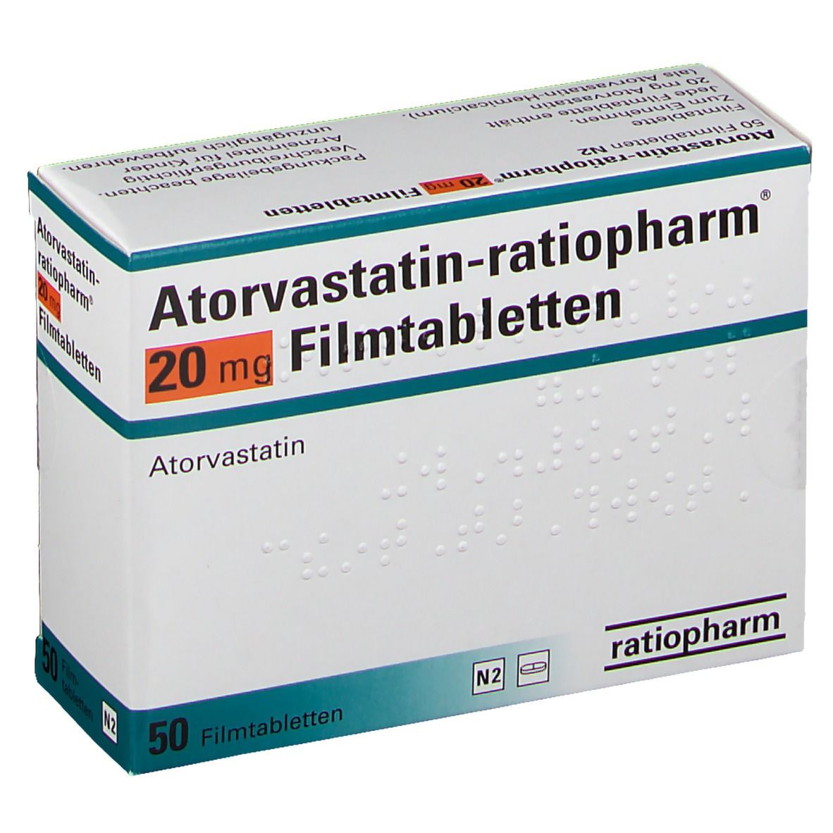 Atorvastatin-ratiopharm® 20 mg