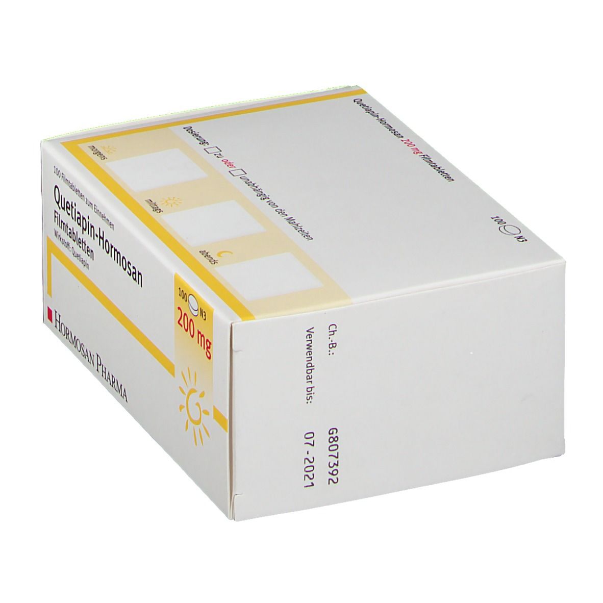 Quetiapin-Hormosan 200 mg
