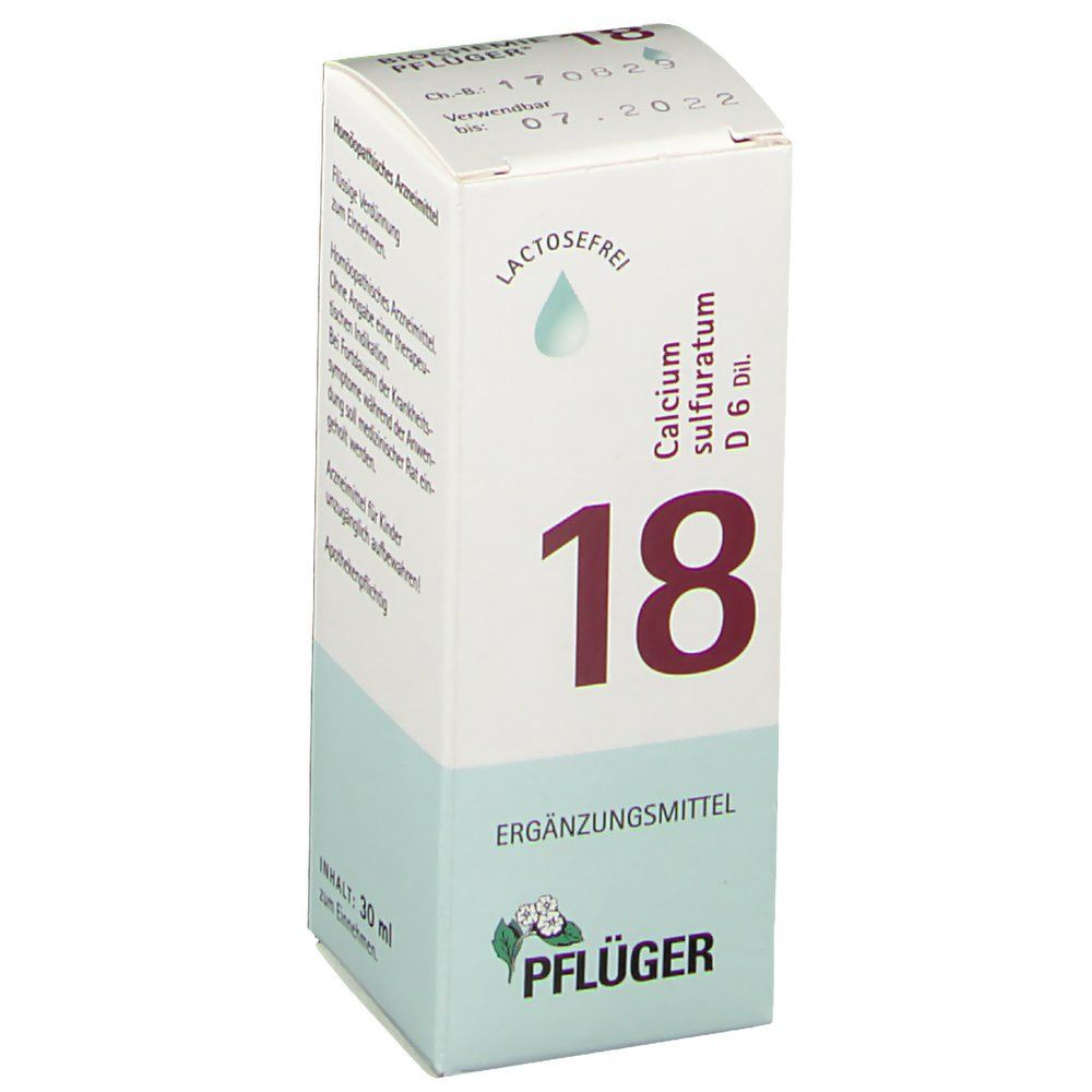 Biochemie Pflüger 18 Calcium sulfuratum D 6 Tropf. 30 ml Tropfen