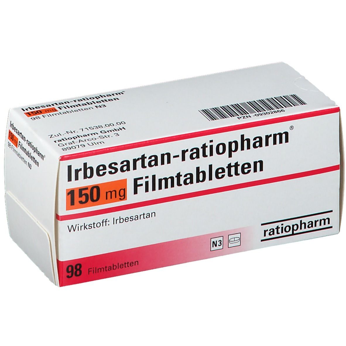 Irbesartan-ratiopharm 150 mg