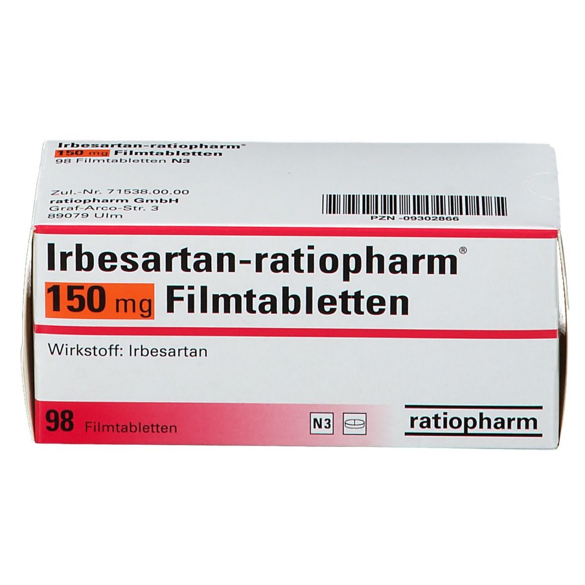 Irbesartan-ratiopharm 150 mg