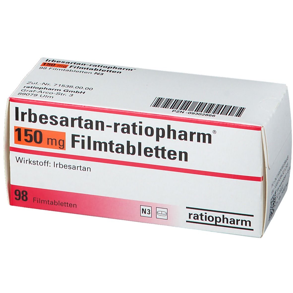 Irbesartan-ratiopharm 150 mg