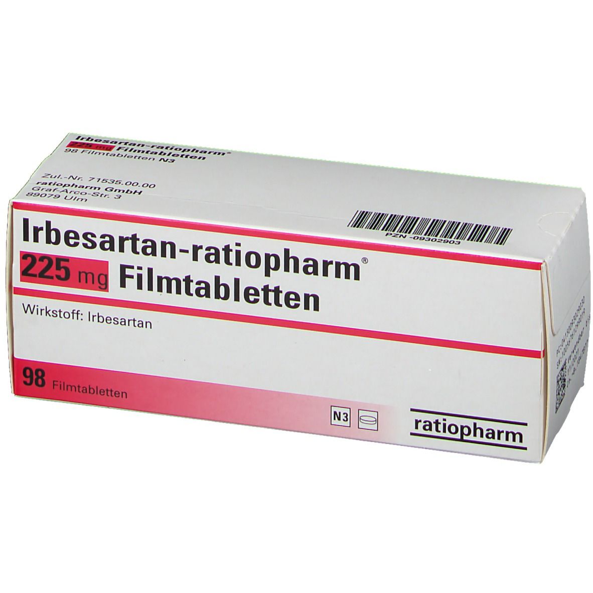Irbesartan-ratiopharm® 225 mg