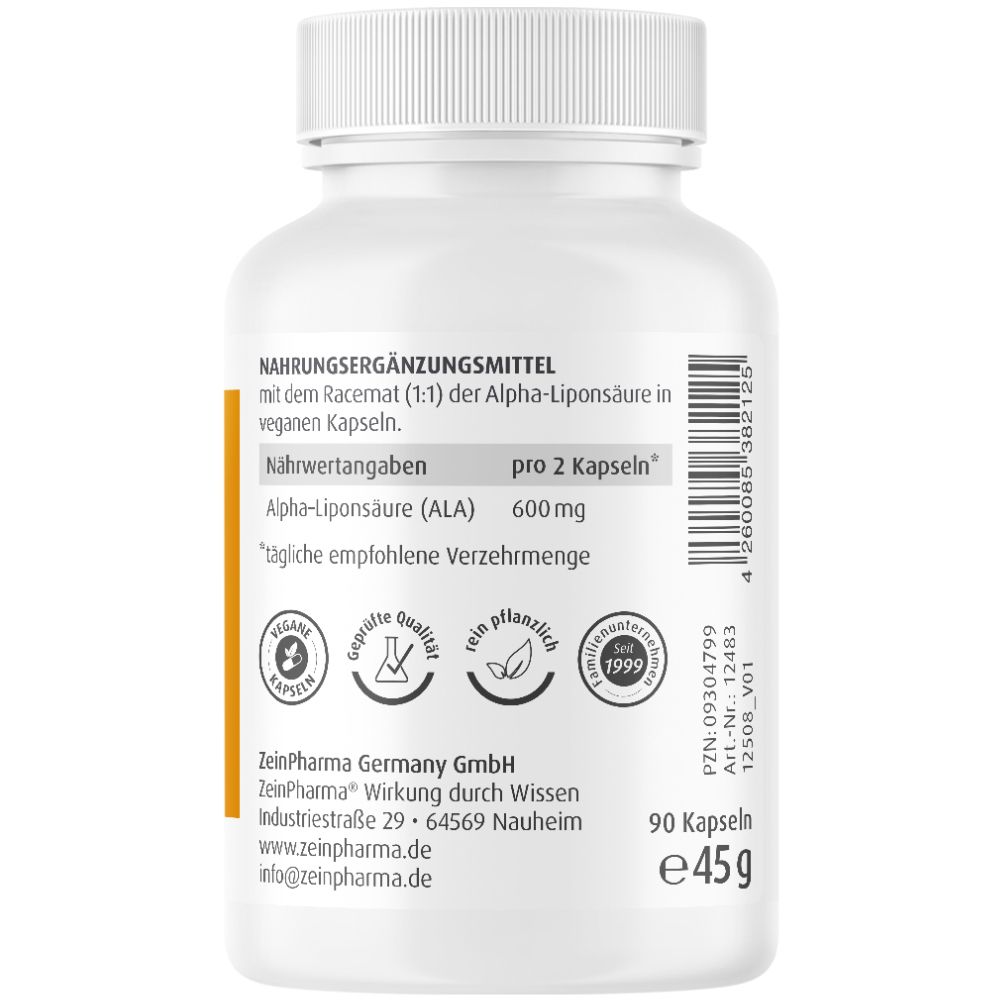 ZeinPharma® Alpha Liponsäure Kapseln 300 mg