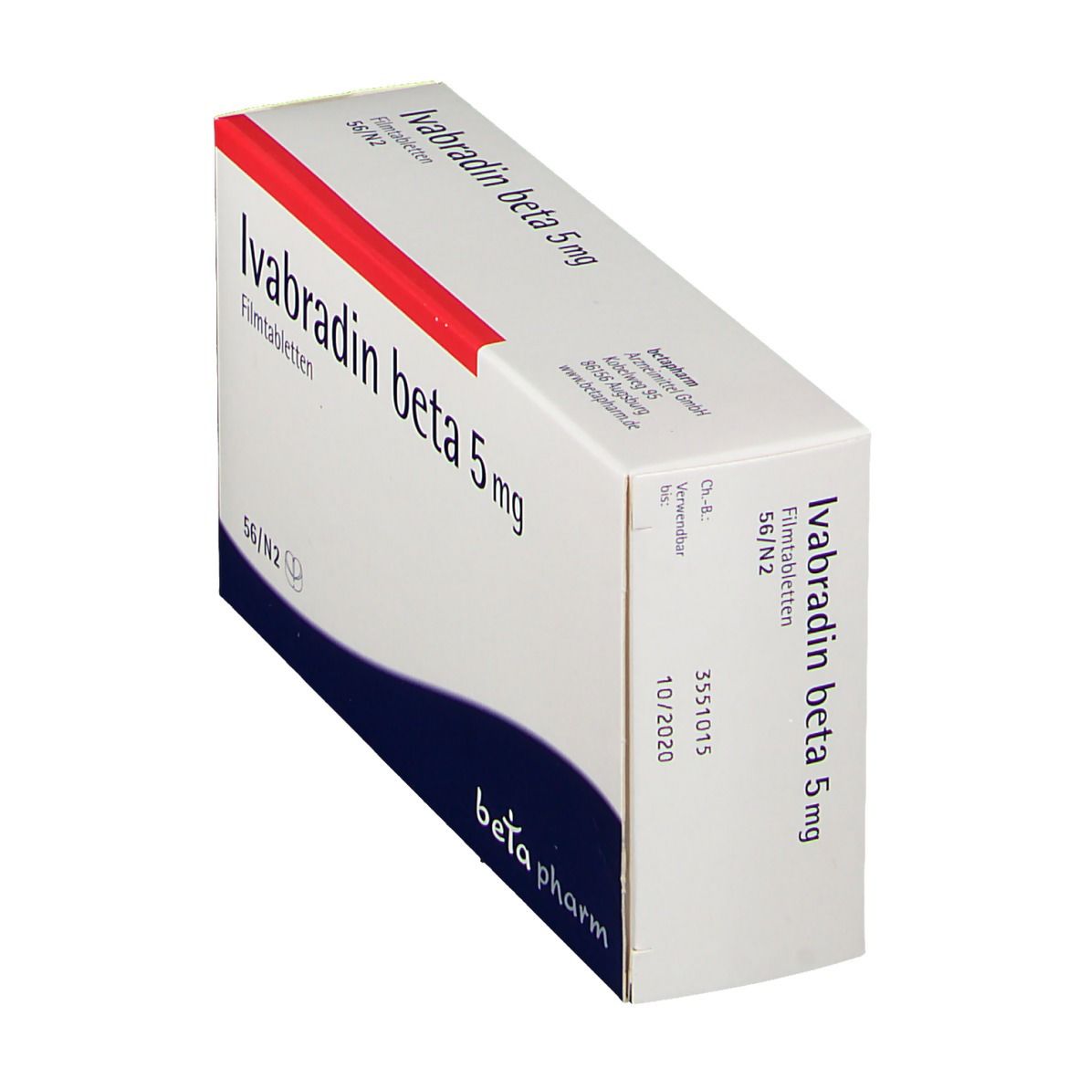 Ivabradin beta 5 mg Filmtabletten 56 St